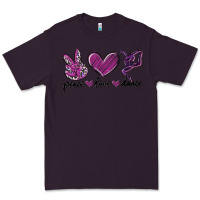Plum peace love dance Premium Tee - MaliasSmallBusiness