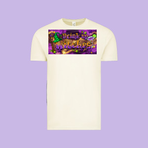 Drink Up Witches Vintage Tee Designed By Barkaloodesign