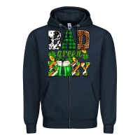 Navy St. Patrick's Bad green boozy Zipper Hoodie - OliviaCreatesArt
