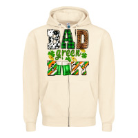 Sandshell St. Patrick's Bad green boozy Zipper Hoodie - OliviaCreatesArt