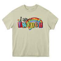 Mossy i am enough lgbt Heavy Core Tee - MaliasSmallBusiness