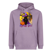 Lavender spooky babe black witch cat Heavyweight Hoodie - BundleAndBundleShop