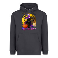 Smoke spooky babe black witch cat Heavyweight Hoodie - BundleAndBundleShop