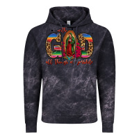 Cloud Black with god all things are possible lady of guadalupe Vintage Hoodie - Jasminsmagicworld