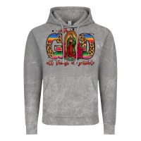 Cloud Rock with god all things are possible lady of guadalupe Vintage Hoodie - Jasminsmagicworld