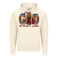Vintage Artic with god all things are possible lady of guadalupe Vintage Hoodie - Jasminsmagicworld