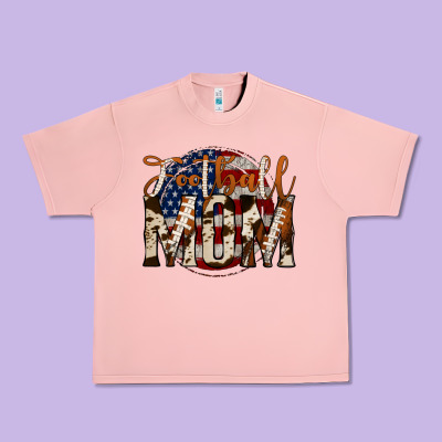 Football Mom Urban Heavy Tee Designed By Jasminsmagicworld
