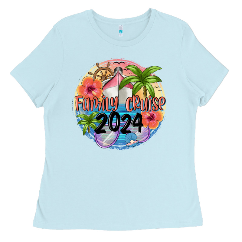 Family Cruise 2024 Ladies Tee by MaliasSmallBusiness | Teevron
