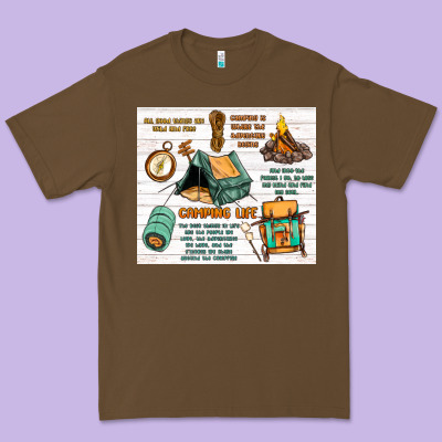 Camping Life Premium Tee Designed By Maliassmallbusiness