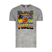Cloud Rock halloween vibes smiley face Vintage Tee - BarkalooDesign