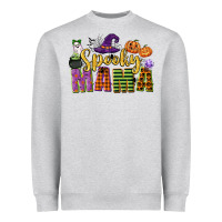 Heather Grey spooky mama Heavyweight Sweatshirt - CowGirlArtShop