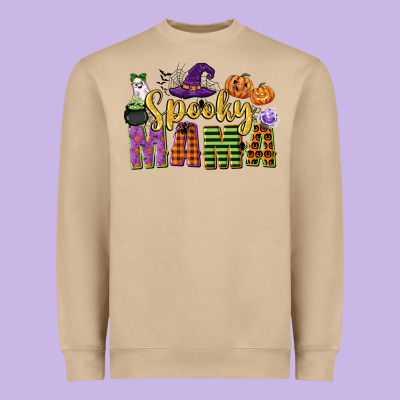 Spooky Mama Heavyweight Sweatshirt Designed By Cowgirlartshop