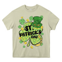 Mossy st. patrick's day shamrock Heavy Core Tee - MaliasSmallBusiness