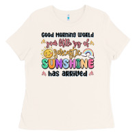 Good Morning World Your Little Ray Of Sarcastic Ladies Tee | Teevron