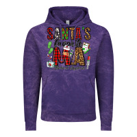 Cloud Purple santa's favorite ma medical assistant Vintage Hoodie - Jasminsmagicworld