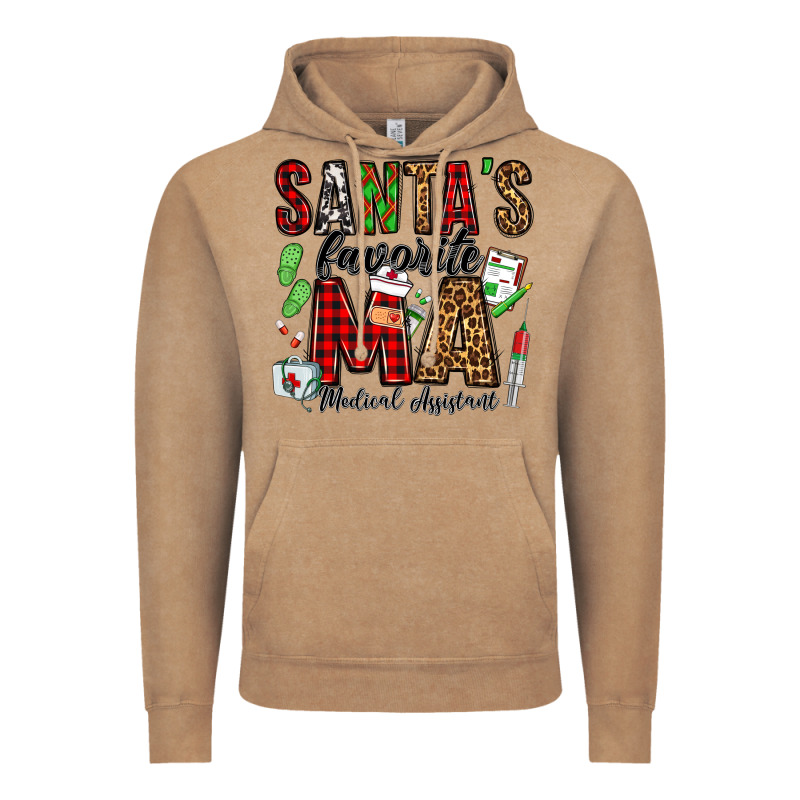 Santa's Favorite Ma Medical Assistant Vintage Hoodie by Jasminsmagicworld | Teevron