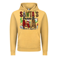 Vintage Mustard santa's favorite ma medical assistant Vintage Hoodie - Jasminsmagicworld