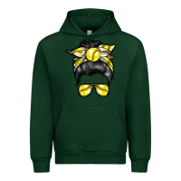 Foreset Green softball mom Urban Hoodie - RacoonDesign