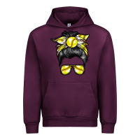Mauve Wine softball mom Urban Hoodie - RacoonDesign