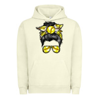 Pigment Pistachio softball mom Urban Hoodie - RacoonDesign