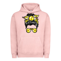 Pigment Salmon softball mom Urban Hoodie - RacoonDesign