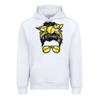 White softball mom Urban Hoodie - RacoonDesign