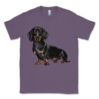Lavender Dachshund Dog Illustrations Classic Tee - LillyAllenDesigns
