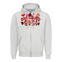 Dove Grey One loved Gigi Valentine's Day Zipper Hoodie - FaDigitalArtStudio