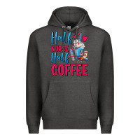Charcoal Heather Half Nurse Half Coffee Premium Hoodie - FaDigitalArtStudio