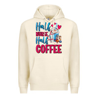 Tofu Half Nurse Half Coffee Premium Hoodie - FaDigitalArtStudio