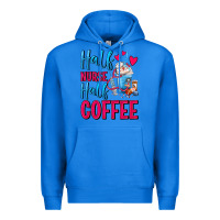 True Royal Half Nurse Half Coffee Premium Hoodie - FaDigitalArtStudio