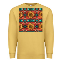 Antique Gold native american aztec seamless pattern 2 Premium Sweatshirt - BundleAndBundleShop