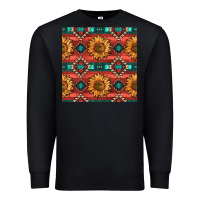 Black native american aztec seamless pattern 2 Premium Sweatshirt - BundleAndBundleShop