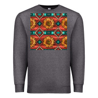 Charcoal Heather native american aztec seamless pattern 2 Premium Sweatshirt - BundleAndBundleShop