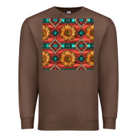 Chestnut native american aztec seamless pattern 2 Premium Sweatshirt - BundleAndBundleShop