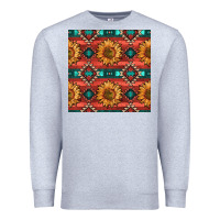 Heather Grey native american aztec seamless pattern 2 Premium Sweatshirt - BundleAndBundleShop