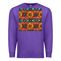 Purple native american aztec seamless pattern 2 Premium Sweatshirt - BundleAndBundleShop