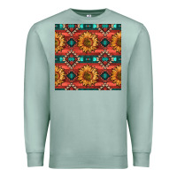 Seafoam native american aztec seamless pattern 2 Premium Sweatshirt - BundleAndBundleShop