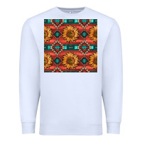 White native american aztec seamless pattern 2 Premium Sweatshirt - BundleAndBundleShop