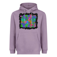 Lavender halloween neon leopard background Heavyweight Hoodie - BundleAndBundleShop