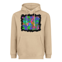 Mushroom halloween neon leopard background Heavyweight Hoodie - BundleAndBundleShop