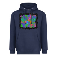 Navy halloween neon leopard background Heavyweight Hoodie - BundleAndBundleShop