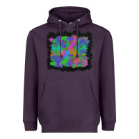 Plum halloween neon leopard background Heavyweight Hoodie - BundleAndBundleShop