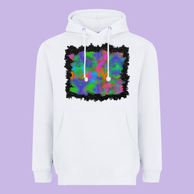 Halloween Neon Leopard Background Heavyweight Hoodie Designed By Bundleandbundleshop