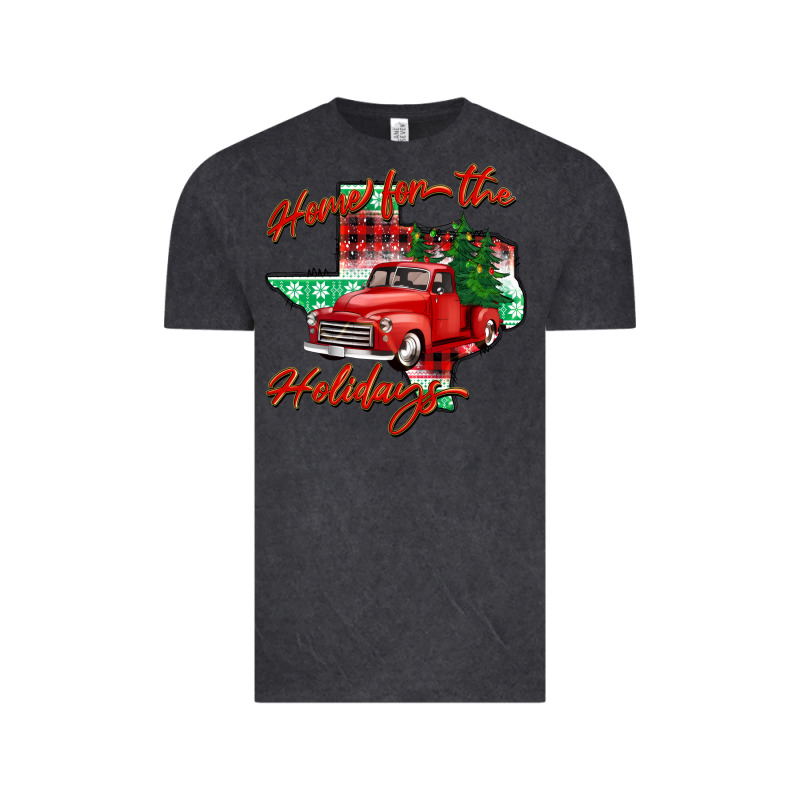 Home For The Holidays Texas Vintage Tee by BarkalooDesign | Teevron