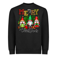 Black merry christmas gnomes Heavyweight Sweatshirt - CowGirlArtShop