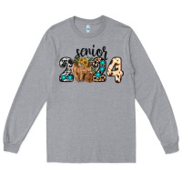 Heather Grey Western Senior 2024 cow Long Sleeve Tee - RanaPortraitStore