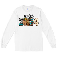 White Western Senior 2024 cow Long Sleeve Tee - RanaPortraitStore