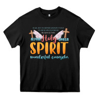Black holy spirit wonderful counselor Heavy Core Tee - MaliasSmallBusiness