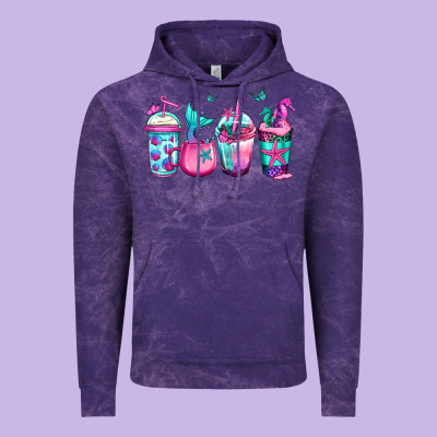 Mermaid Underwater Coffee Vintage Hoodie Designed By Jasminsmagicworld